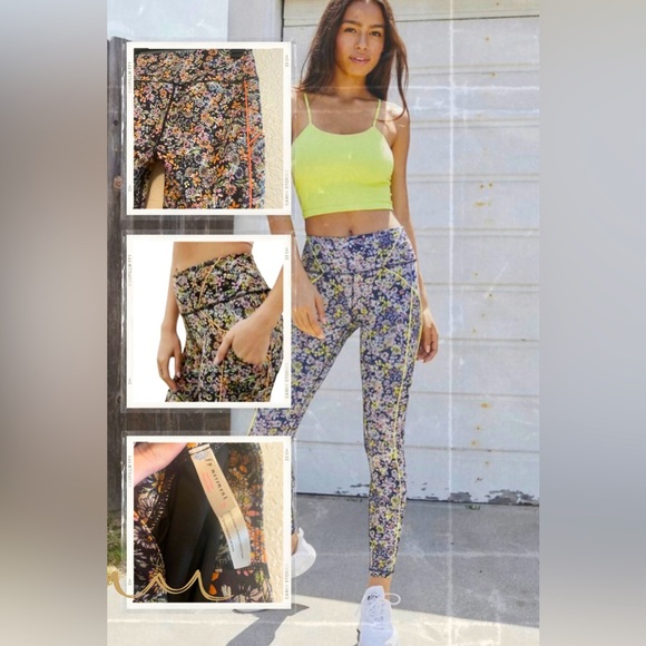 FP Movement by Free People Pants - FP Movement Mid-Rise Ankle Length Eden Print Leggings